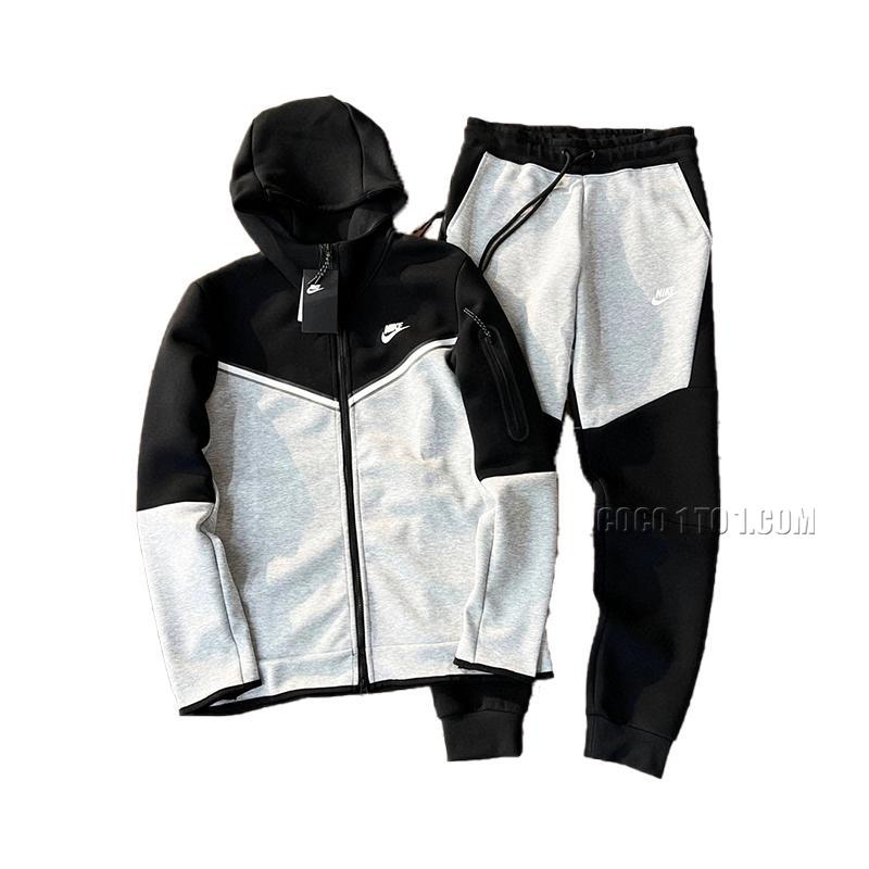 Nike Tech Fleece Windrunner Jacket Suit White/Black