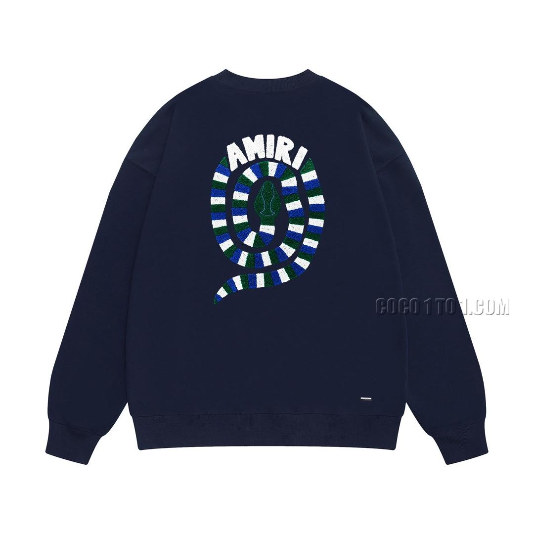 Amiri New Stylish Versatile Round Neck Sweatshirt