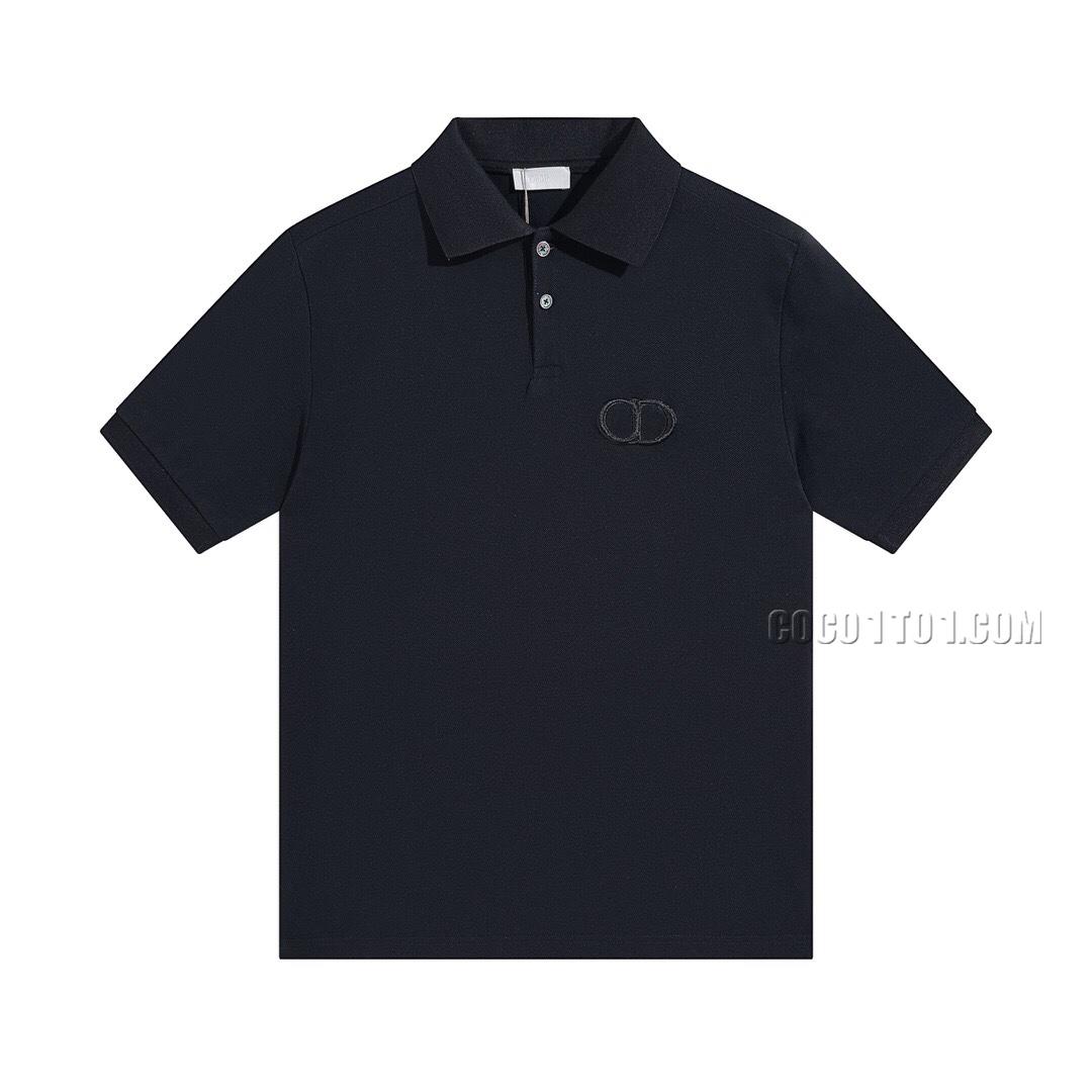 Dior CD Icon Badge Lapel Short Sleeve Polo Shirt N051401